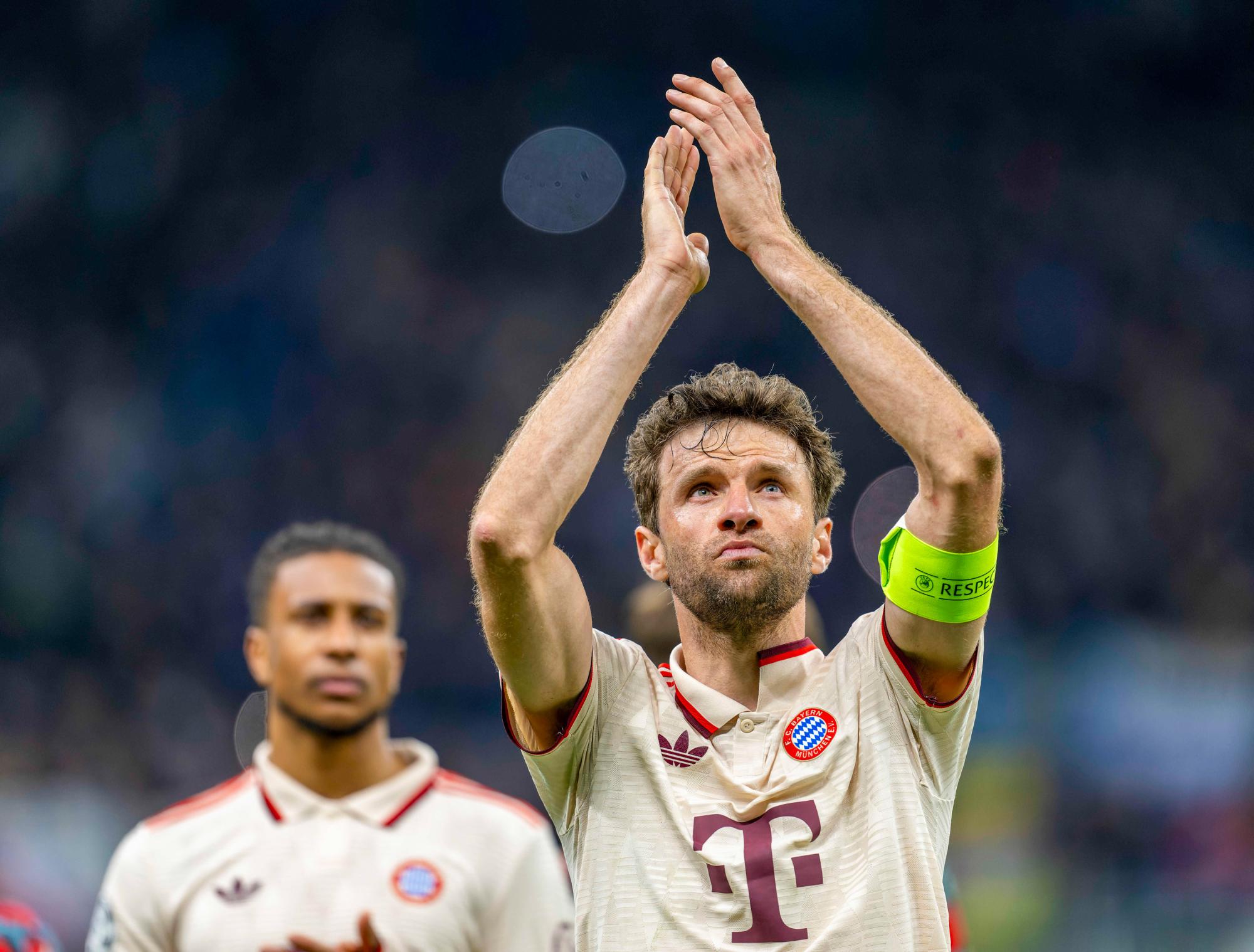Thomas Müller sur le podium des joueurs les plus capés de l'histoire de la Ligue des champions à égalité avec Lionel Messi