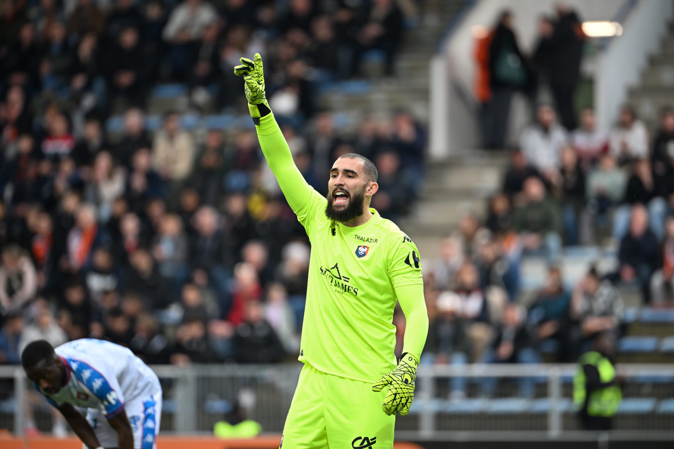 Insulté par un supporter, Anthony Mandréa très remonté à la mi-temps de Caen-Angers