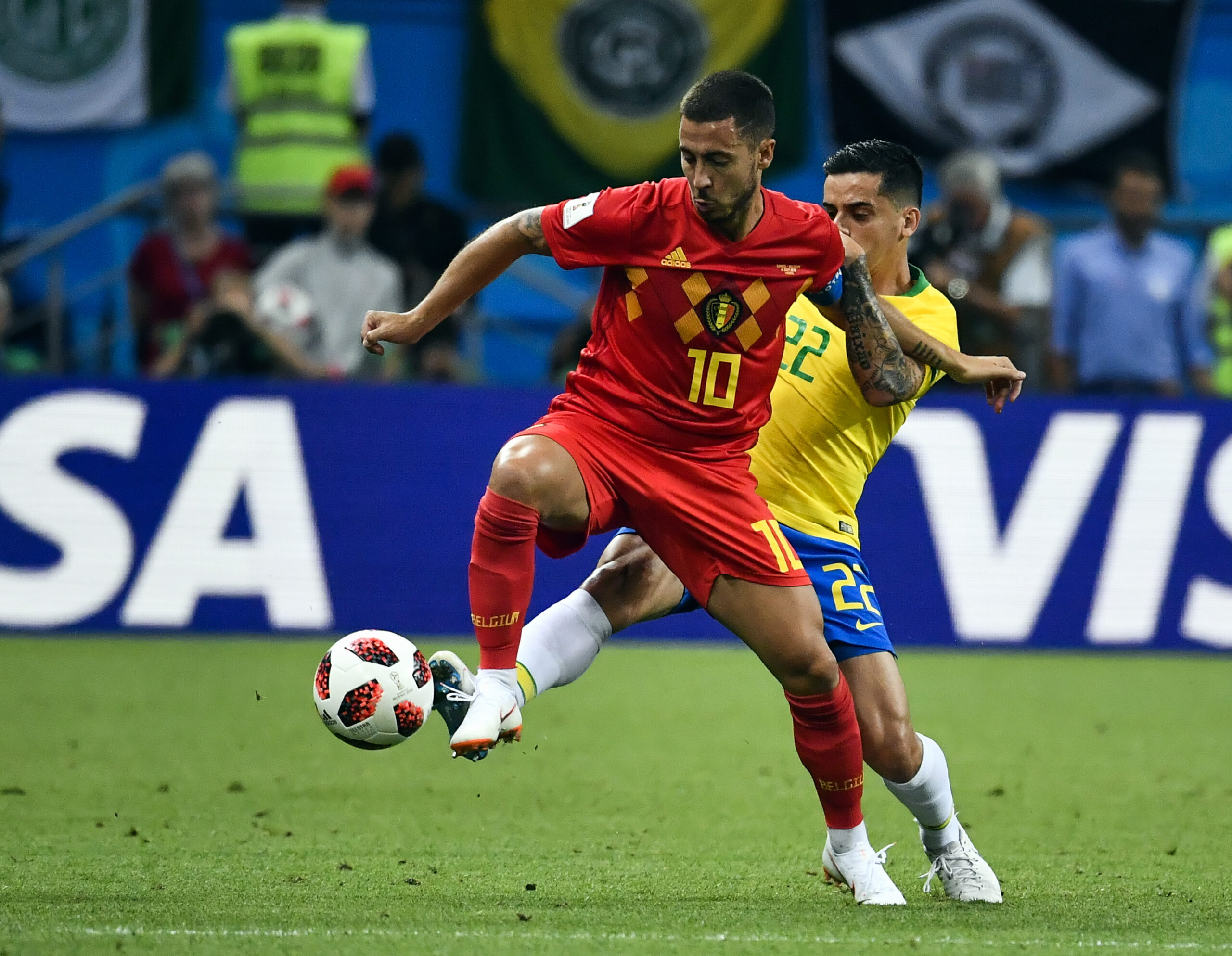 Eden Hazard (Belgique) sur sa Coupe du monde 2018 : « Contre le Brésil et la France, j'étais trop fort »