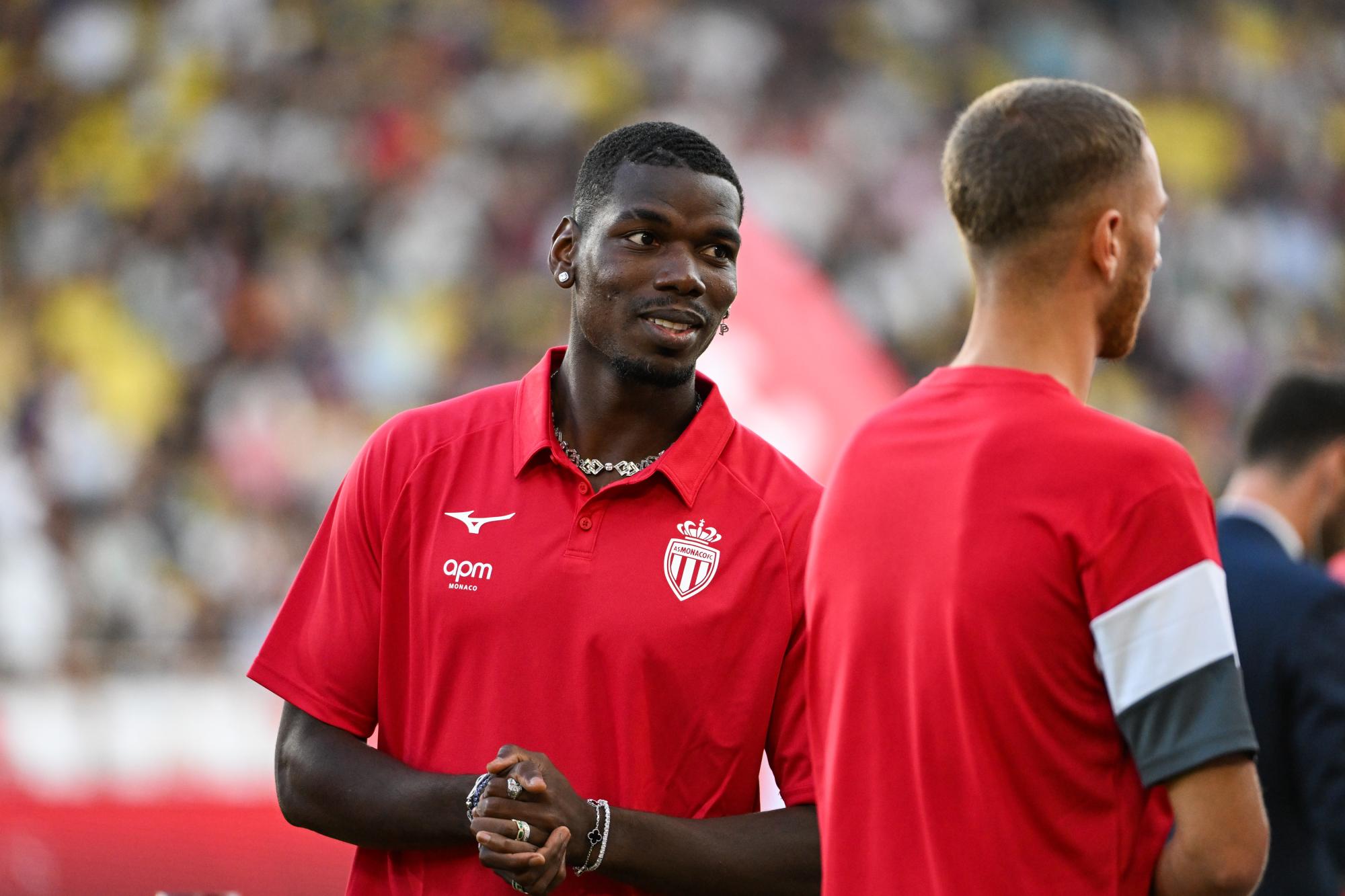 Paul Pogba a participé une partie de l'entraînement collectif avec Monaco pour la première fois