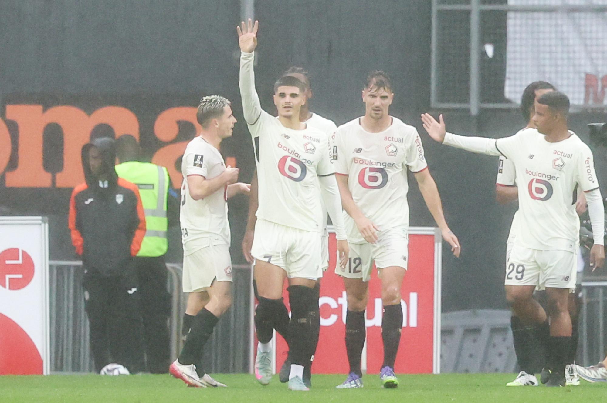 Lille met une raclée à Lorient en Bretagne