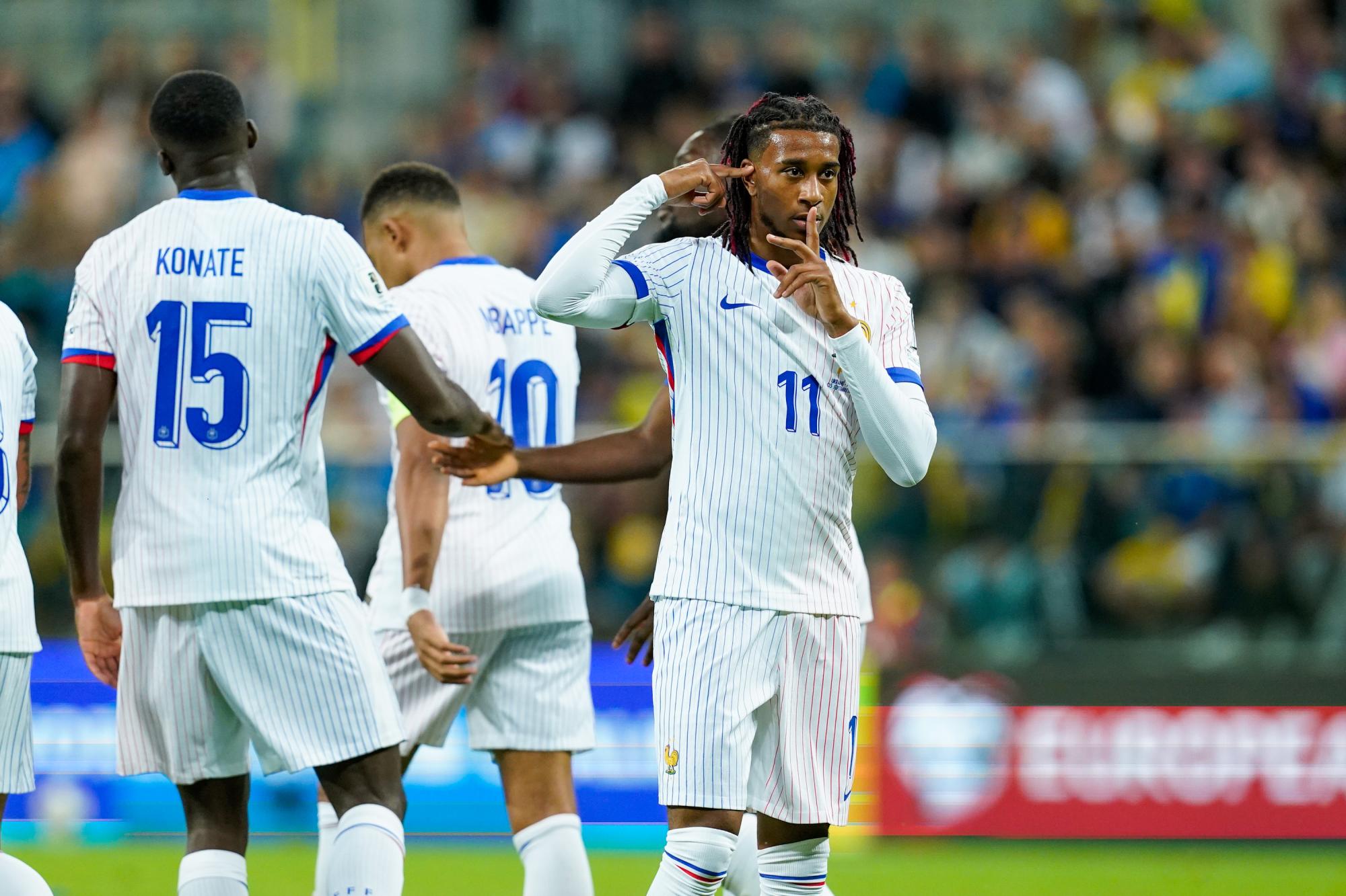 Ukraine-France : Michael Olise ouvre le score en faveur des Bleus, qui démarrent bien leur match