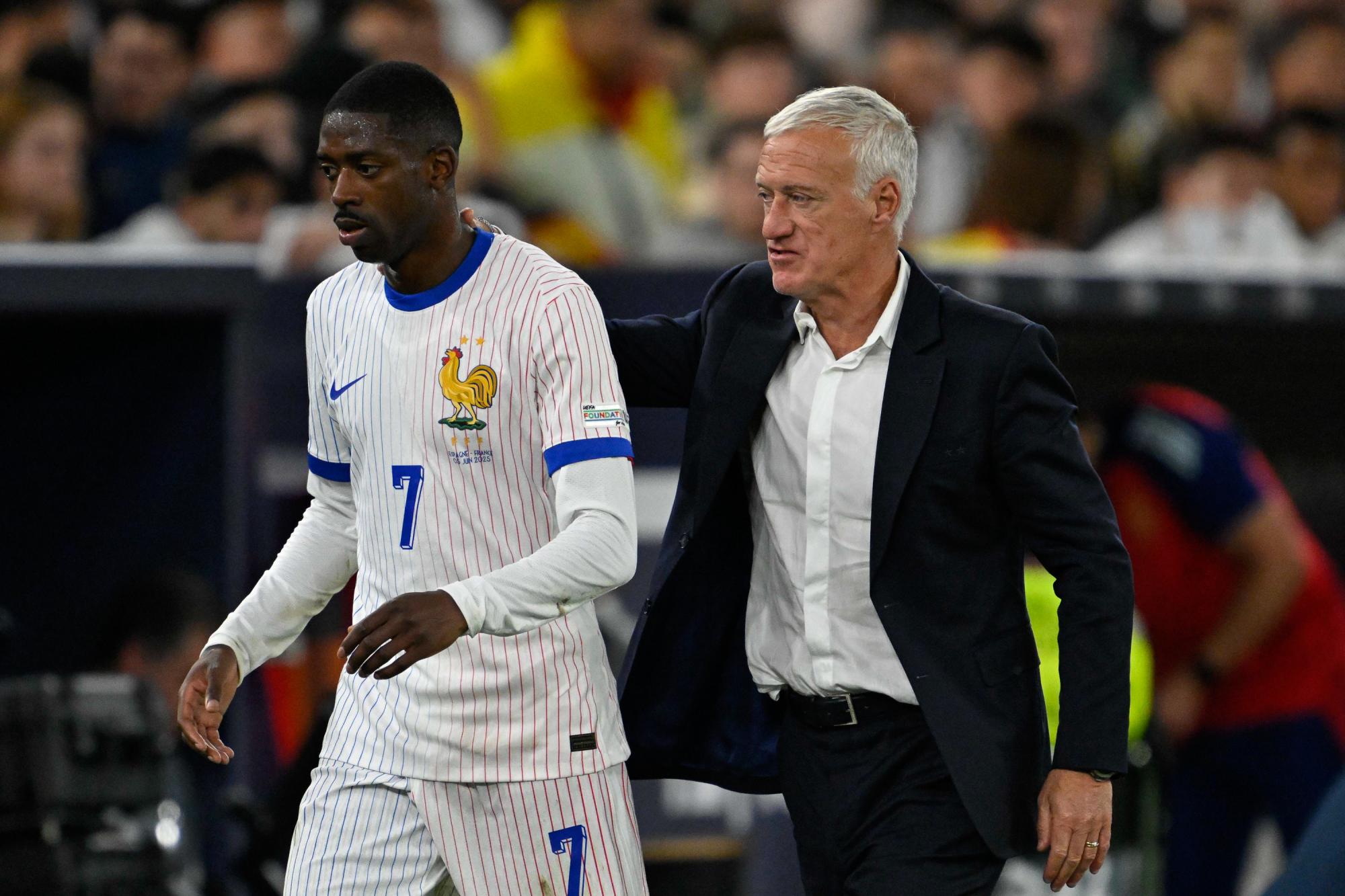 Blessures de Dembélé et Doué : « le risque zéro n'existe pas/» explique Deschamps