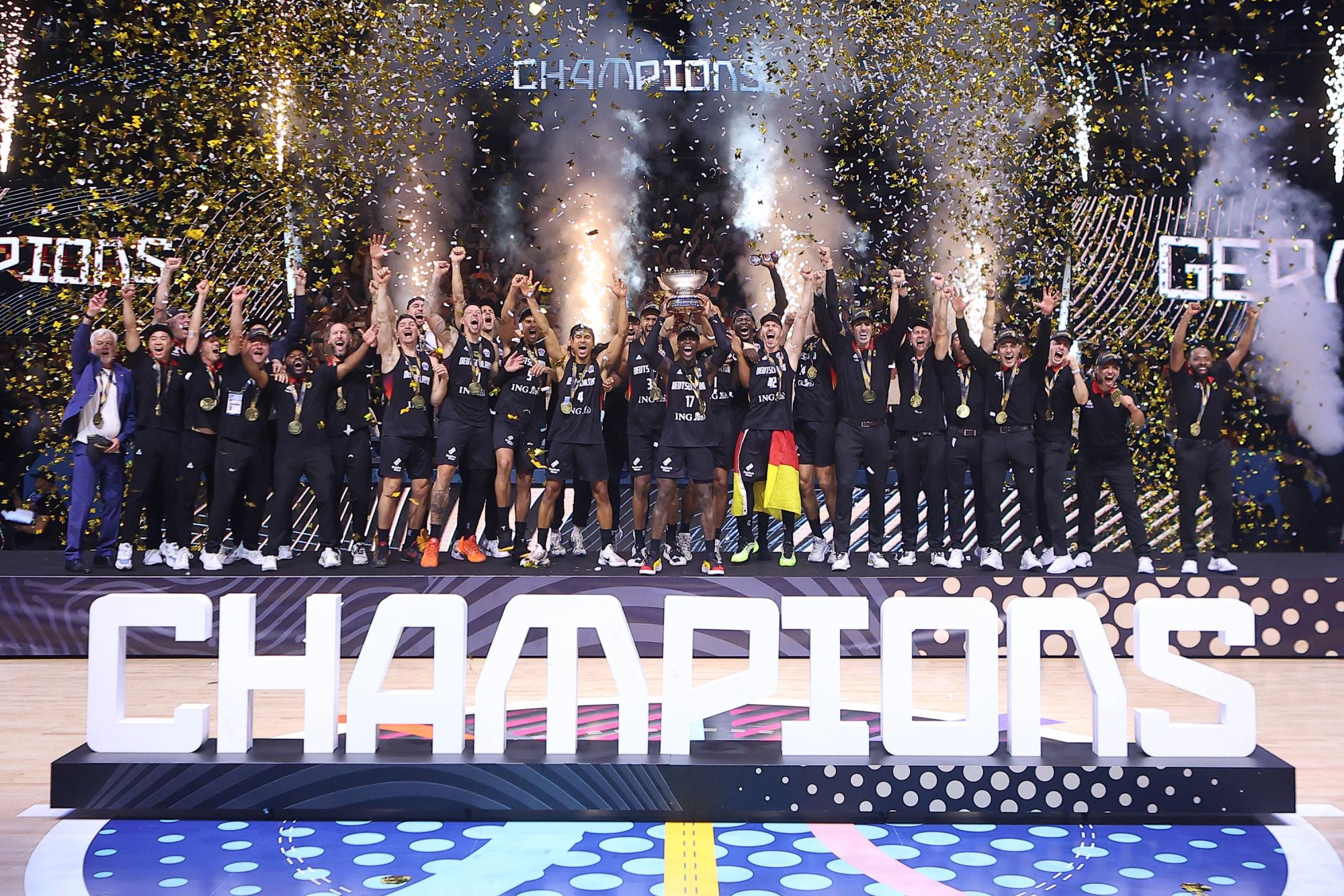 Thomas Müller ravi de la victoire de l'Allemagne à l'Eurobasket