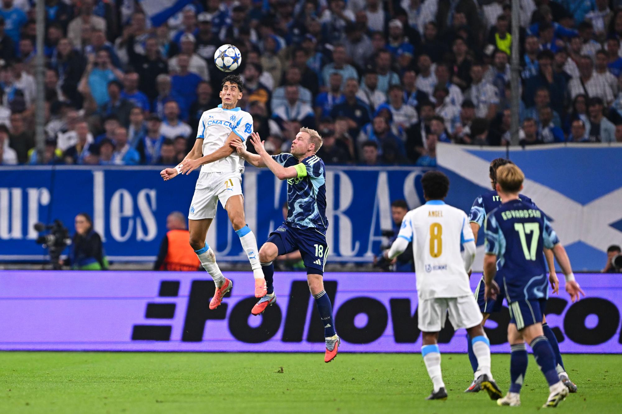 Les notes de l'OM contre l'Ajax Amsterdam