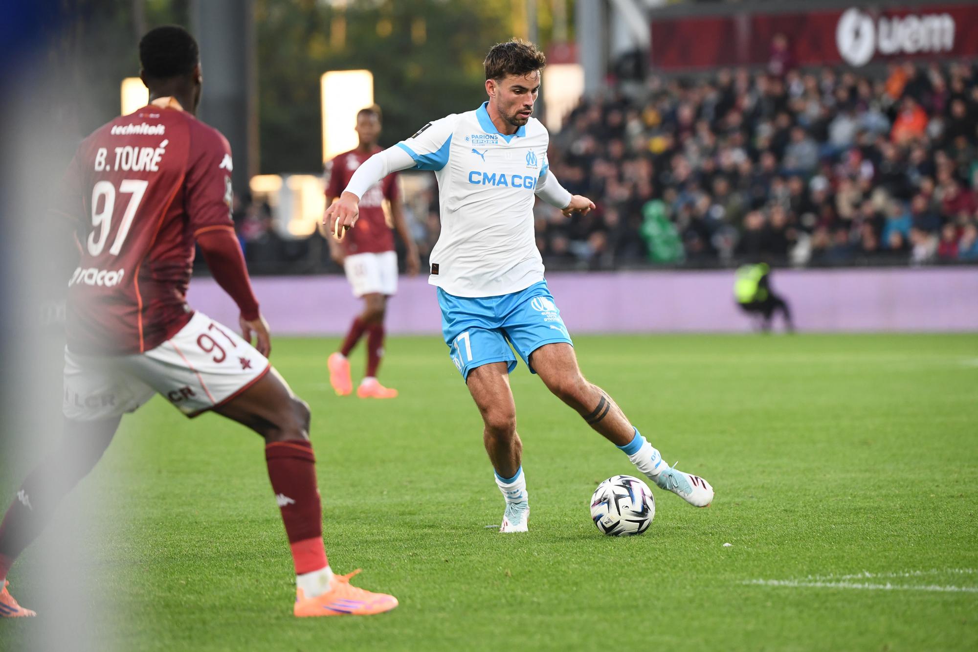L'Olympique de Marseille maîtrise facilement le FC Metz