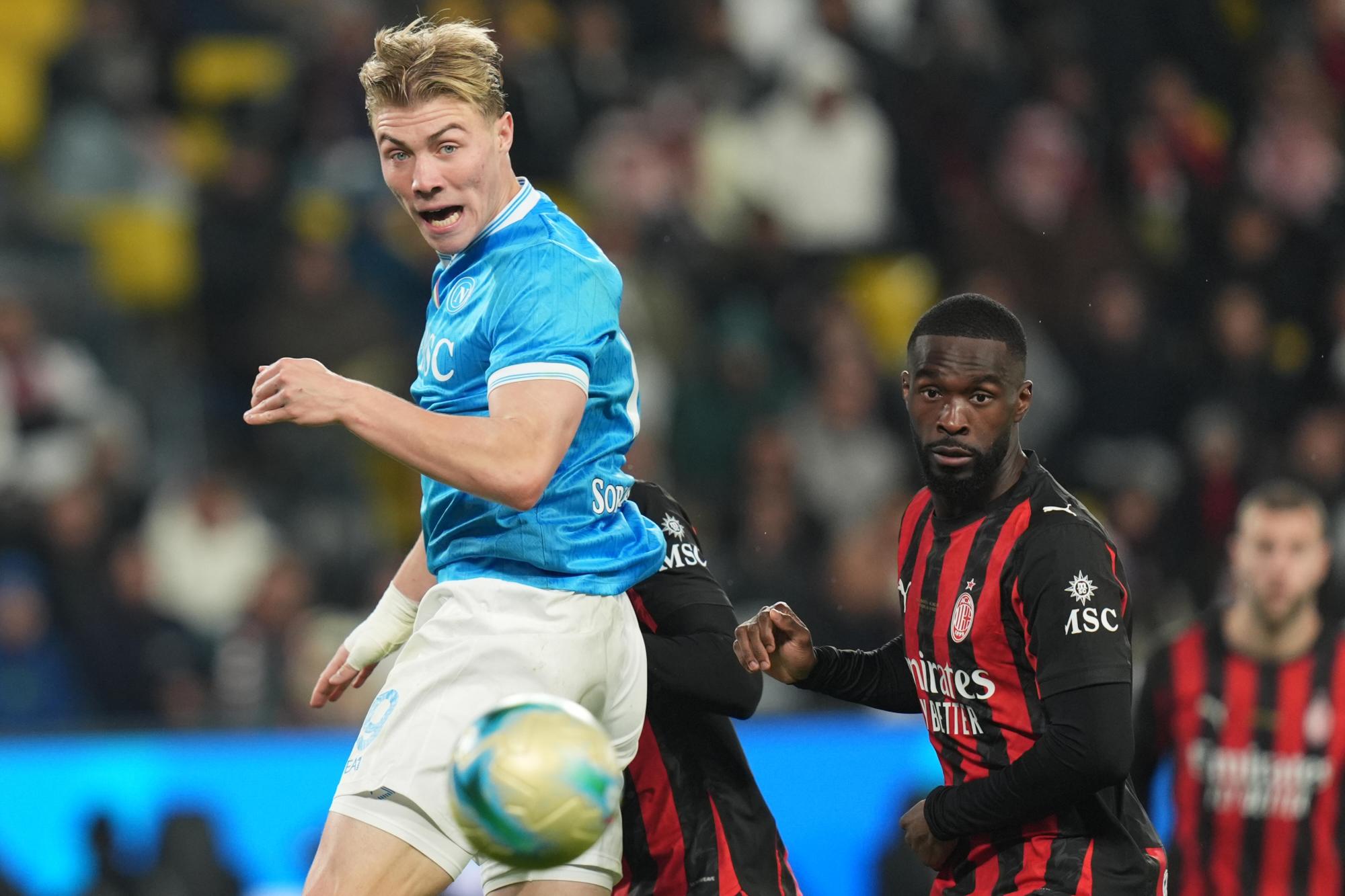 Supercoupe d'Italie : Porté par Rasmus Højlund, Naples élimine le Milan AC