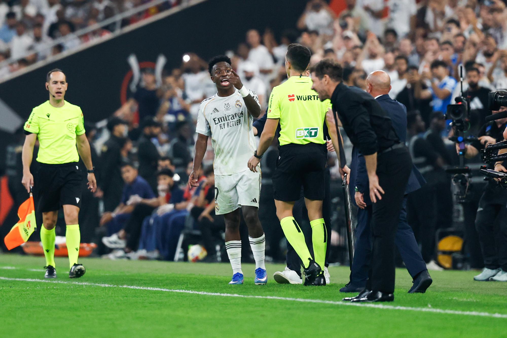 Supercoupe d'Espagne : Javier Tebas d'accord avec Diego Simeone dans le conflit avec Vinicius Junior