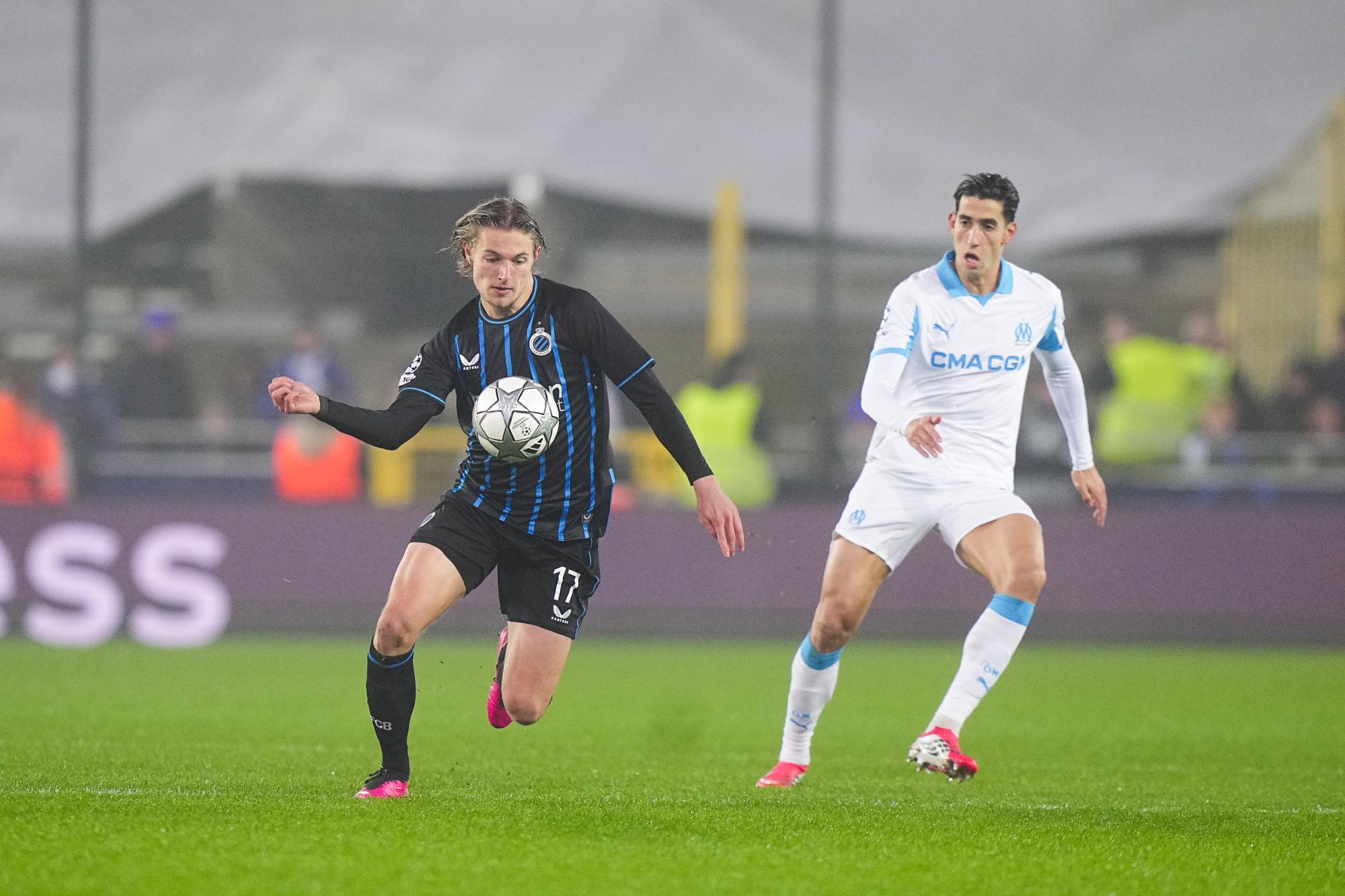 Ligue des champions : l'OM malmené à Bruges et provisoirement éliminé à la pause