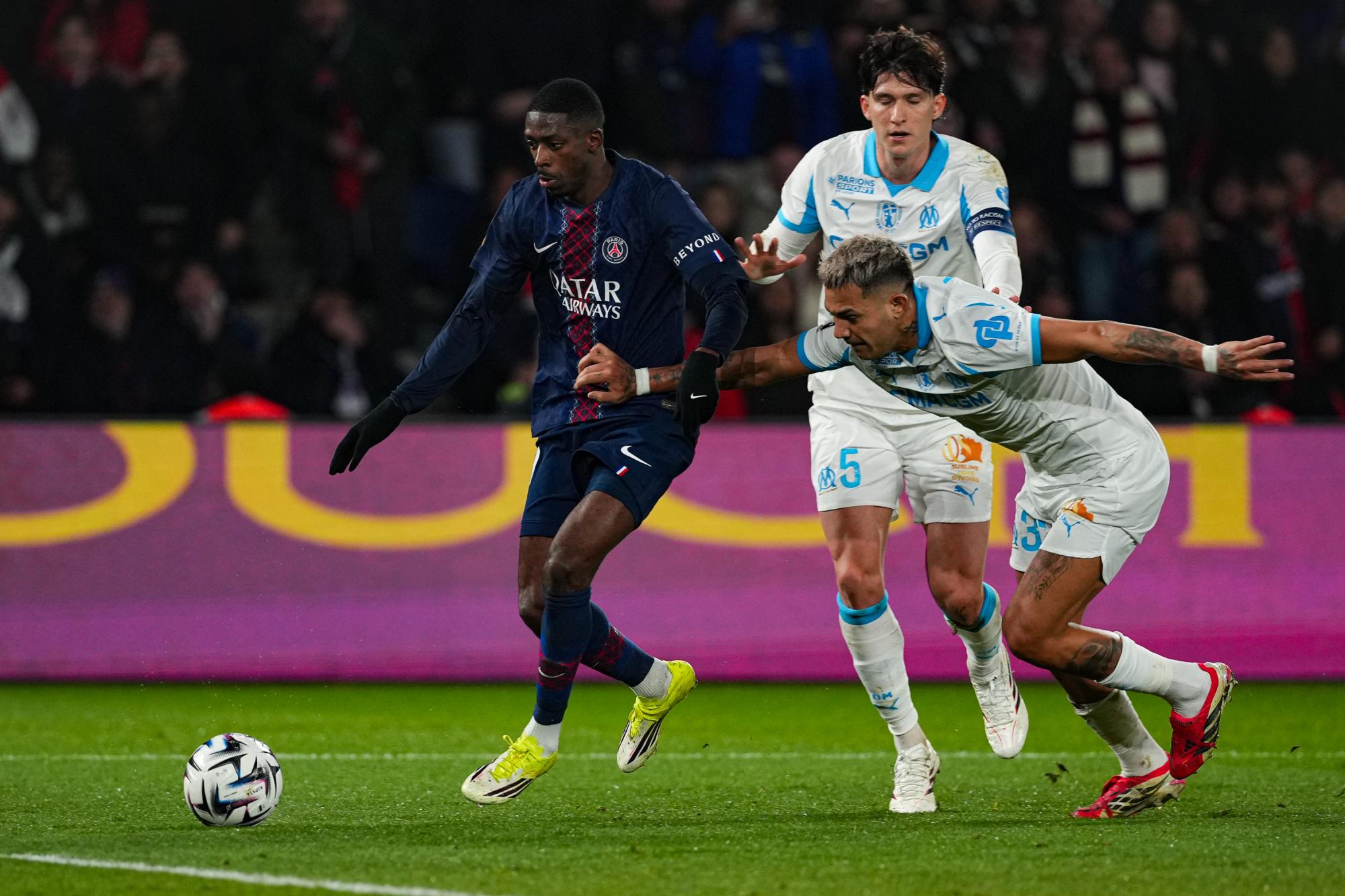 Samuel Umtiti impressionné par les progrès d'Ousmane Dembélé après PSG-OM