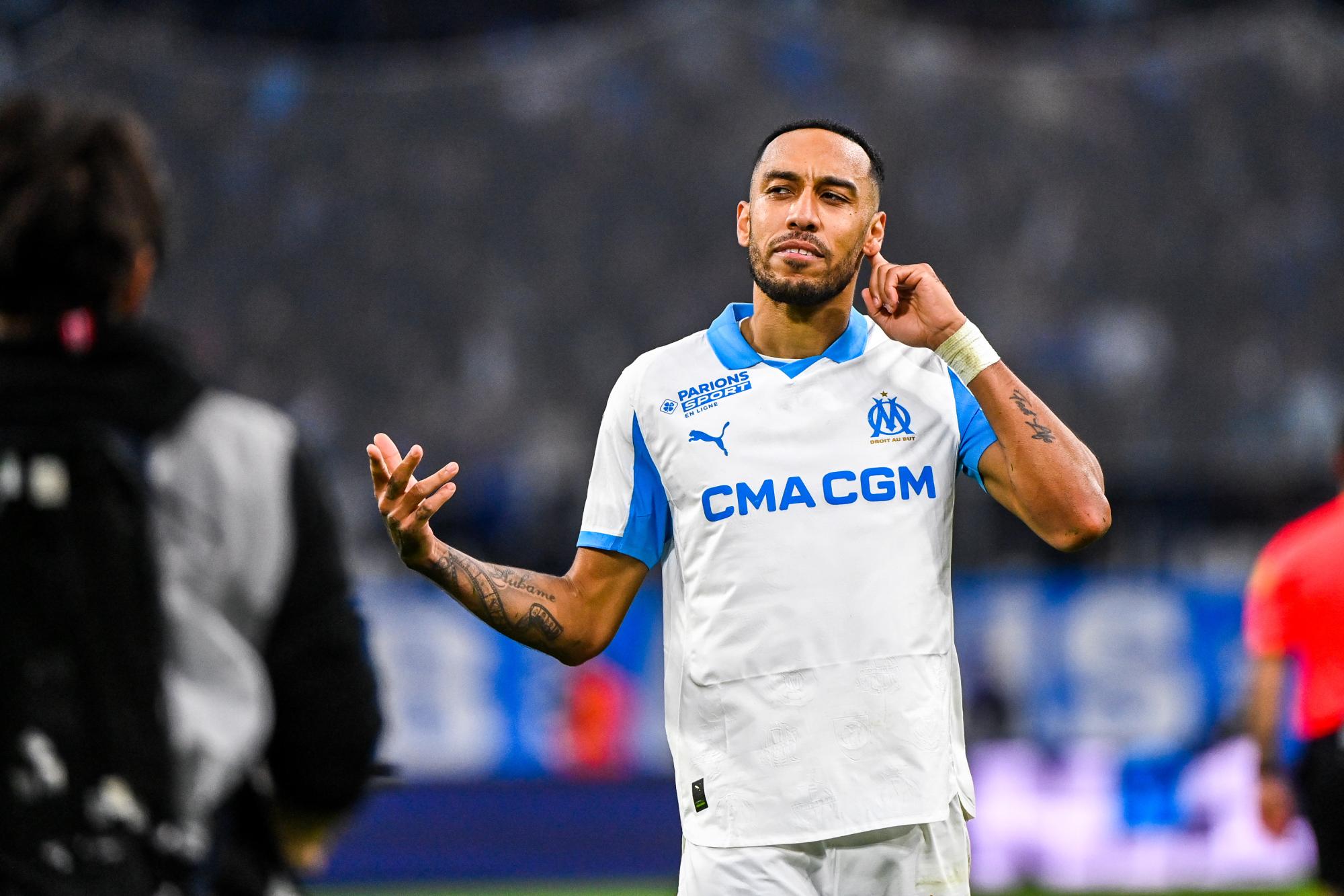 Pierre-Emerick Aubameyang se voyait bien signer un triplé pour l'OM contre l'OL