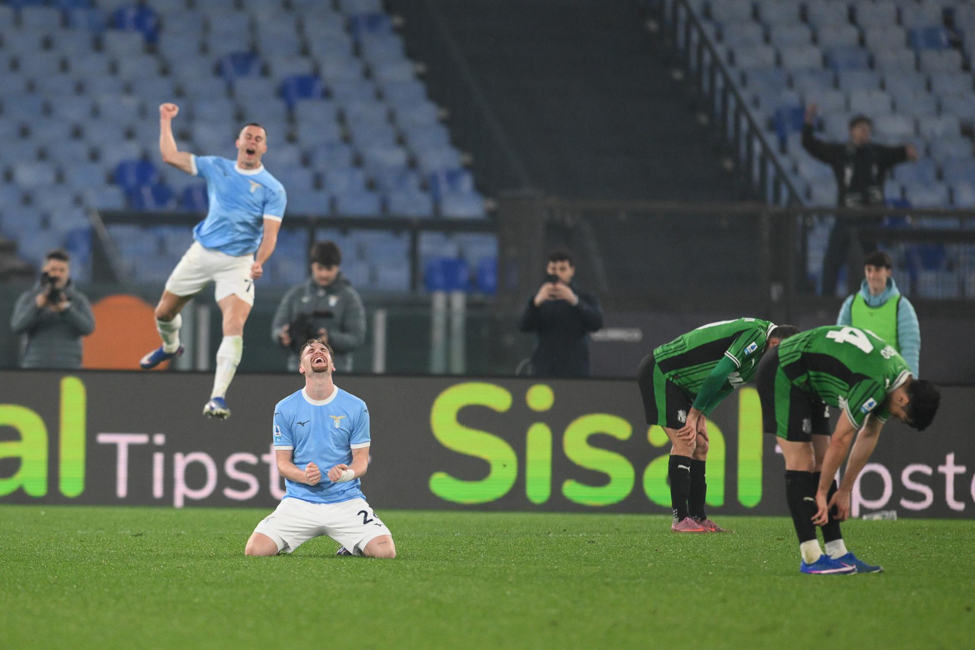 Le Stadio Olimpico encore vide pendant le match entre la Lazio et Sassuolo