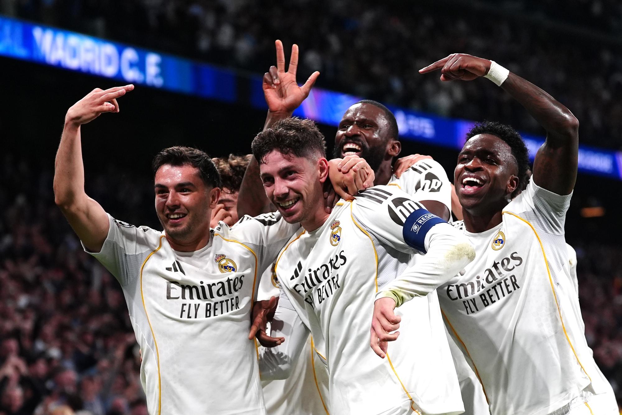 Ligue des champions : Le Real Madrid et un immense Valverde écrasent Manchester City