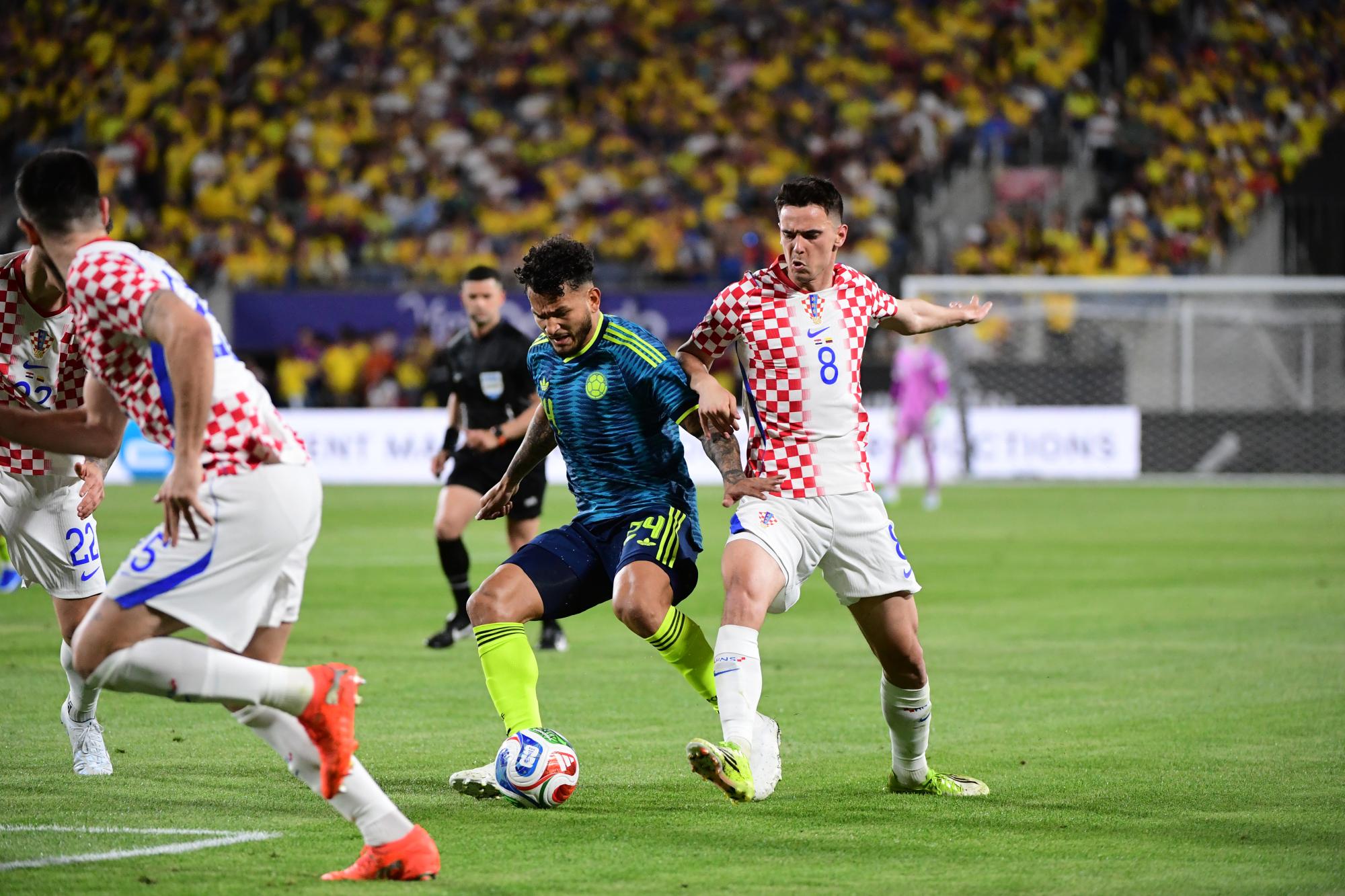 Le raté immanquable d'un ancien de Marseille Luis Suárez avec l'équipe nationale de Colombie face à la Croatie