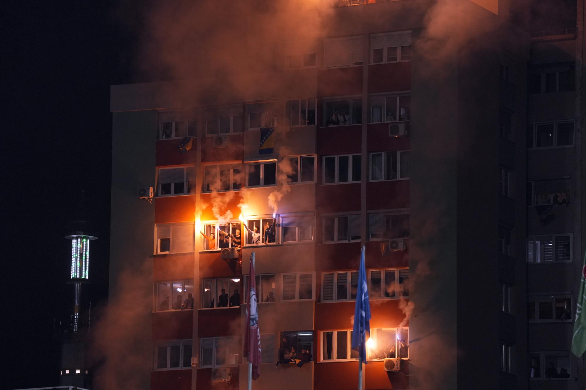 Les images de la fête en Bosnie-Herzégovine après la qualification au Mondial