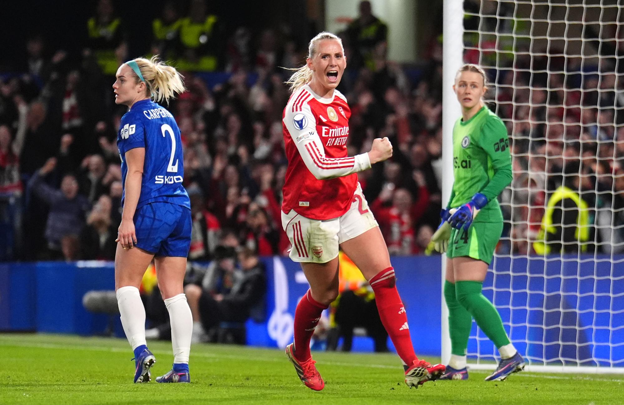 Ligue des champions féminine : Arsenal souffre, perd mais se qualifie pour les demi-finales
