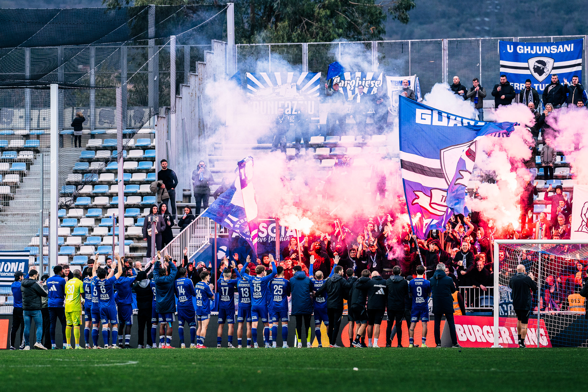 Bastia jouera en huis clos partiel jusqu'à la fin de la saison de Ligue 2