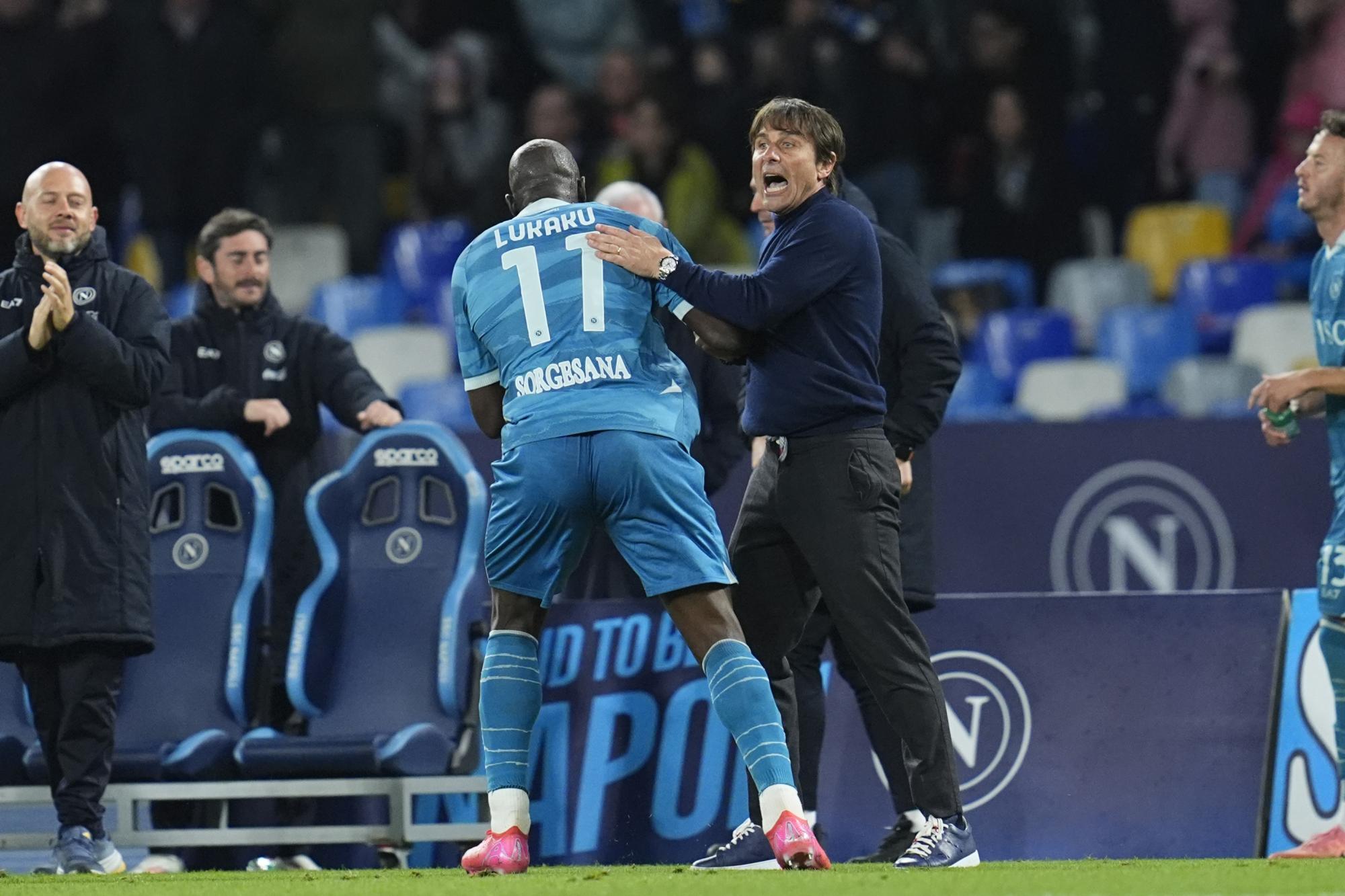 Serie A - Antonio Conte, l'entraîneur de Naples, déçu par l'attitude de Lukaku