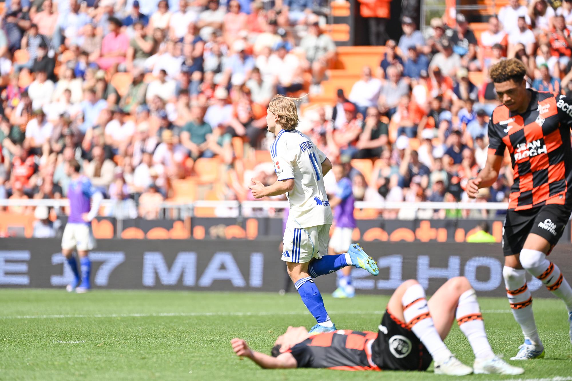 Ligue 1 : grâce à deux buts dans le temps additionnel, Strasbourg renverse miraculeusement Lorient