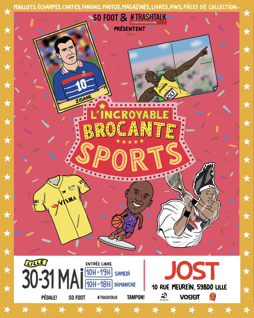 La plus grande brocante sports d'Europe revient pour 2 jours à Lille le samedi 30 et dimanche 31 mai !