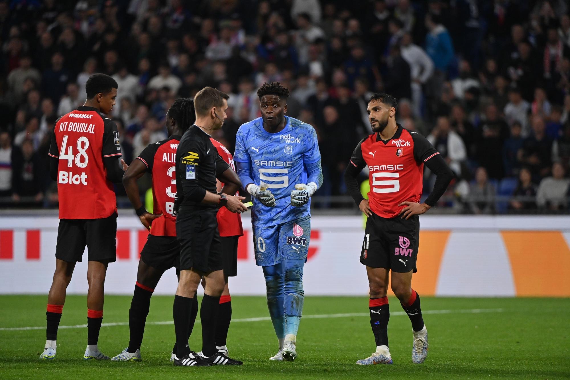 Après son jaune contre l'OL, Brice Samba espère éviter une suspension pour OM-Rennes