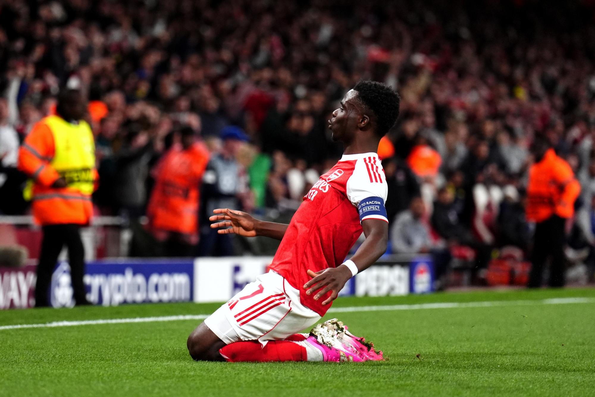 Ligue des champions : L'ouverture du score signée Bukayo Saka lors de la demi-finale retour opposant Arsenal à l'Atlético de Madrid