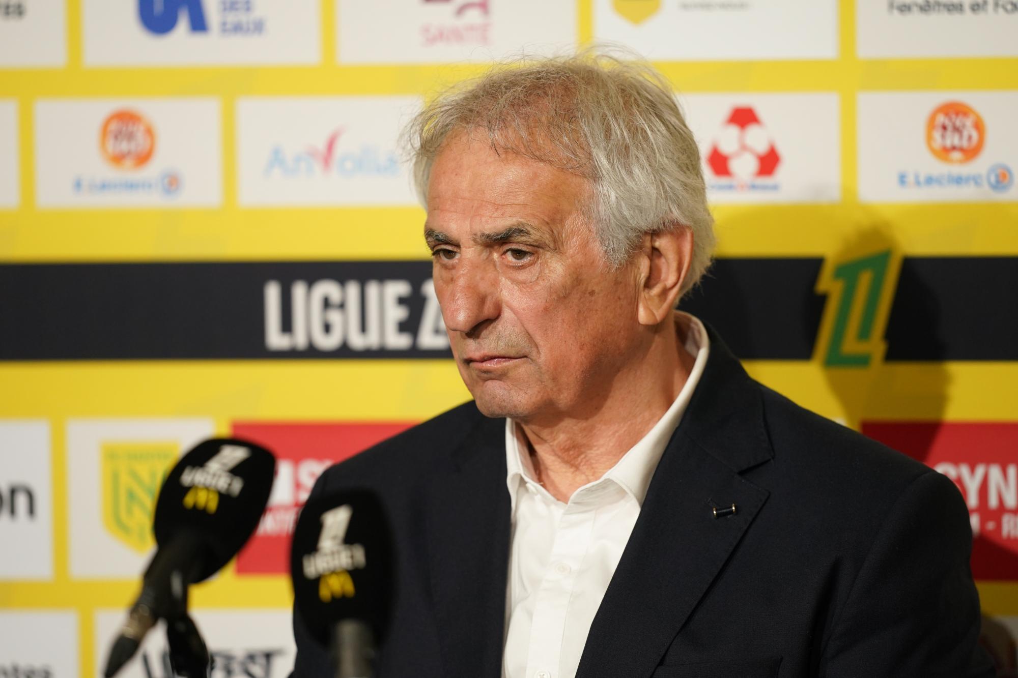 Ligue 1 : après la défaite à Lens et la relégation du FC Nantes, Vahid Halilhod~i extrêmement marqué face aux micros