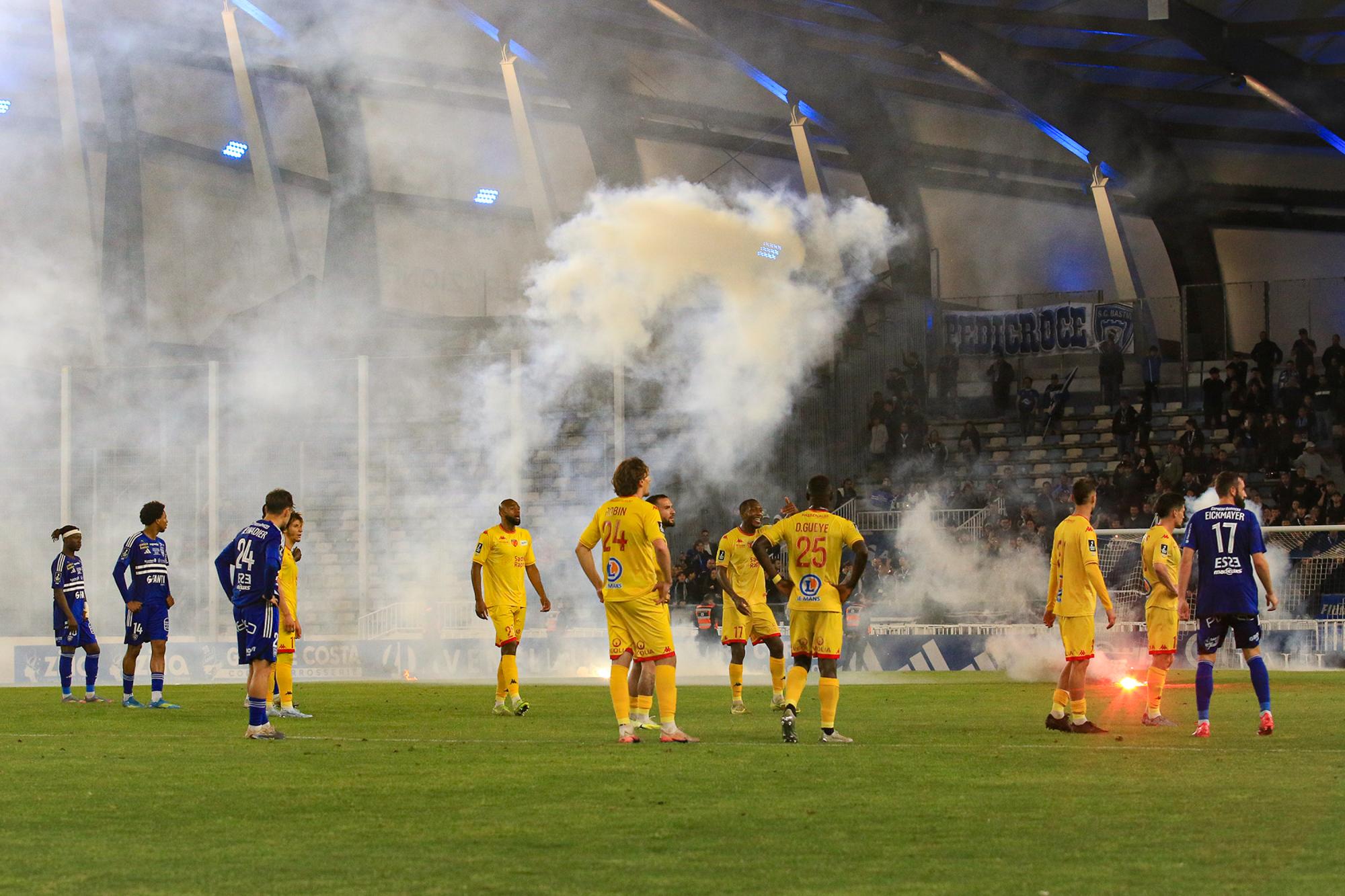 Ligue 2 - La LFP statuera le 13 mai prochain sur la rencontre arrêtée Bastia-Le Mans