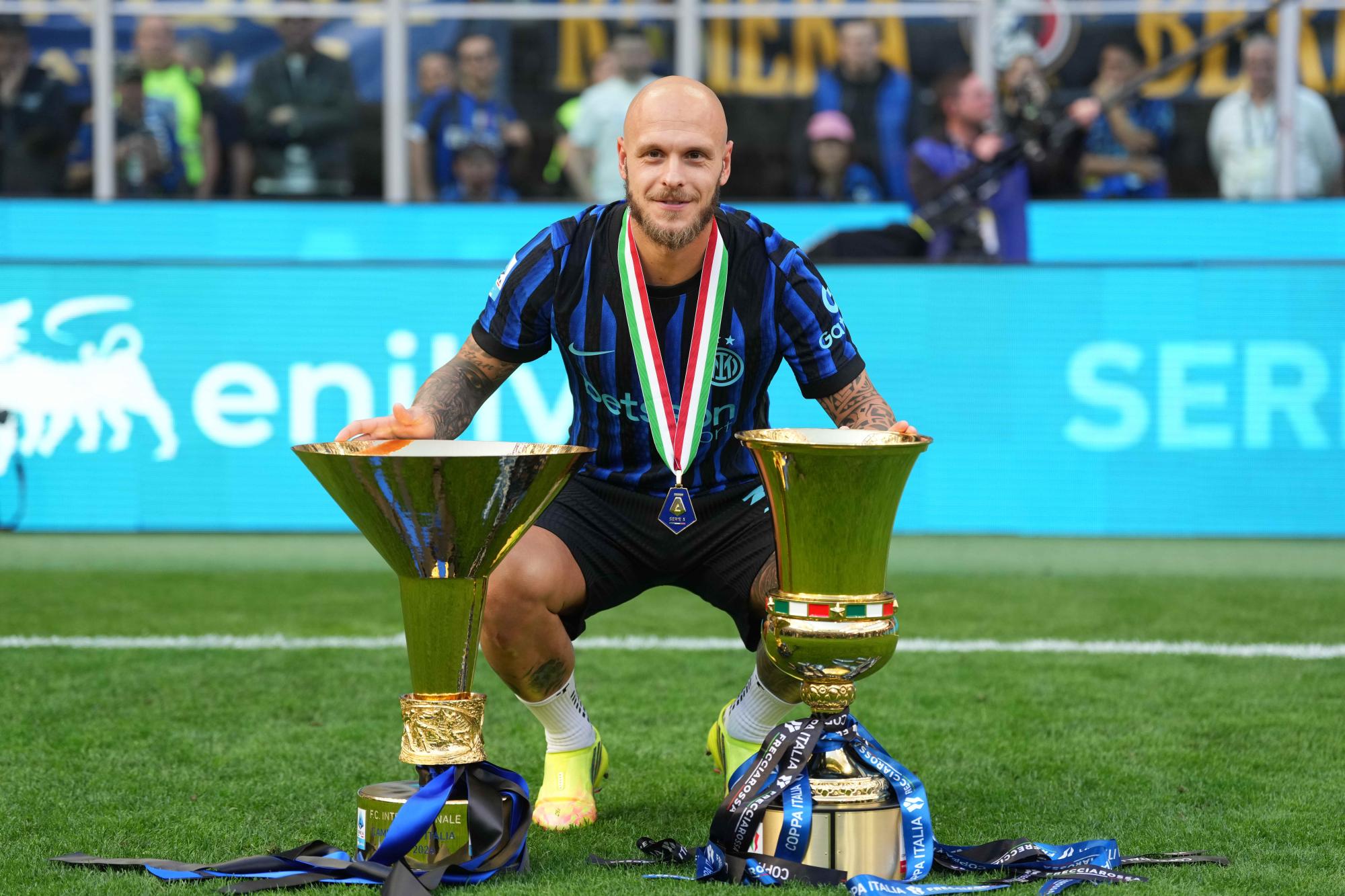 Federico Dimarco remporte le prix du joueur de la saison en Serie A, au terme d'une saison riche sur le plan statistique