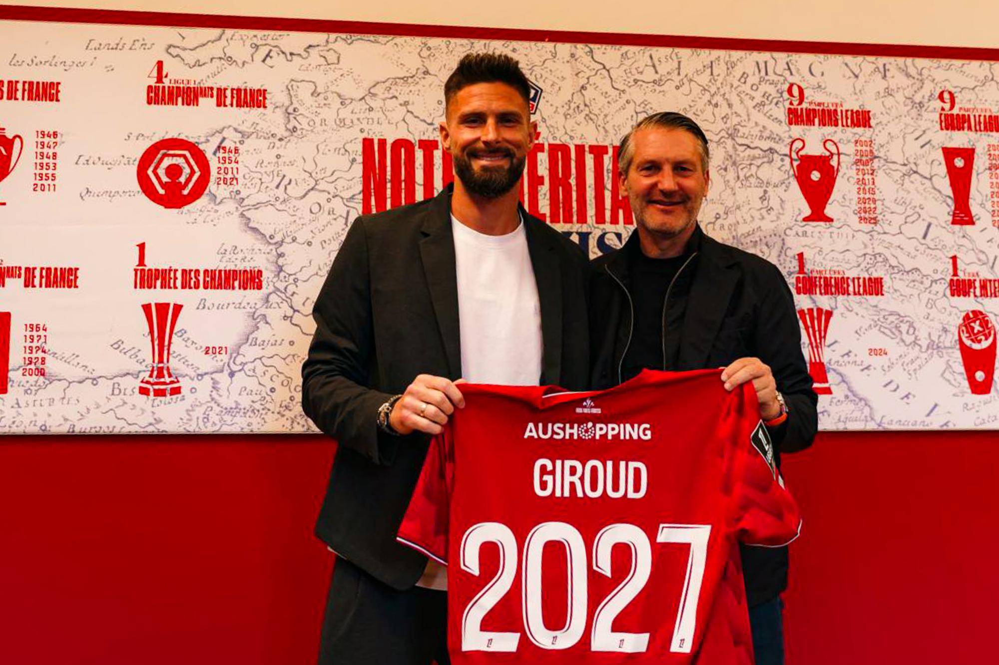 LOSC : à 39 ans, Olivier Giroud prolonge pour une saison supplémentaire