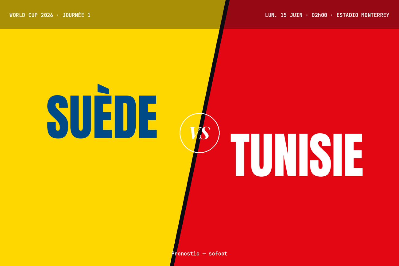 Pronostic Suède Tunisie : analyse, cotes et prono Coupe du Monde 2026