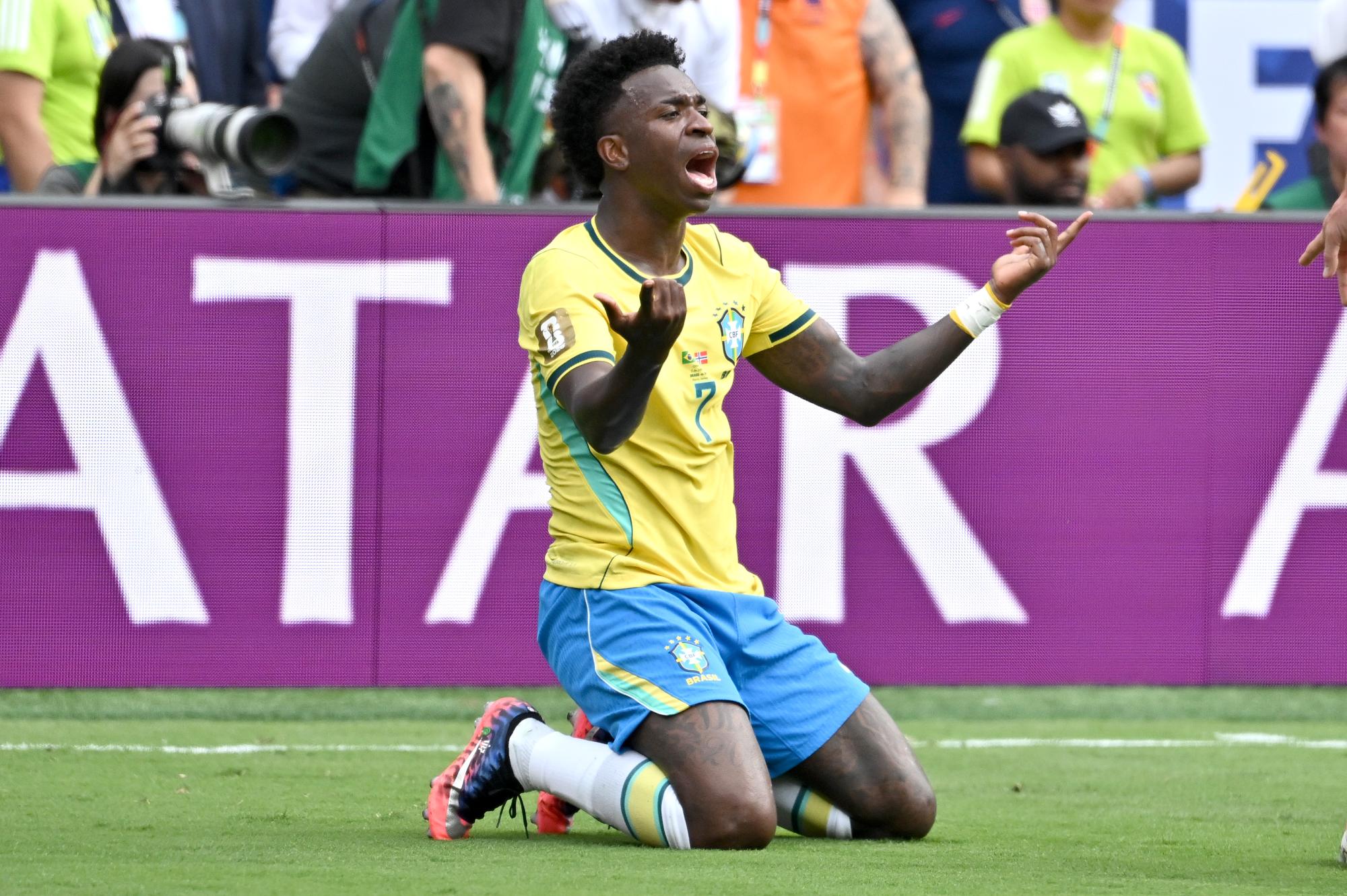 Brésil-Norvège : Ancelotti explique pourquoi Vinícius n'a pas tiré le penalty