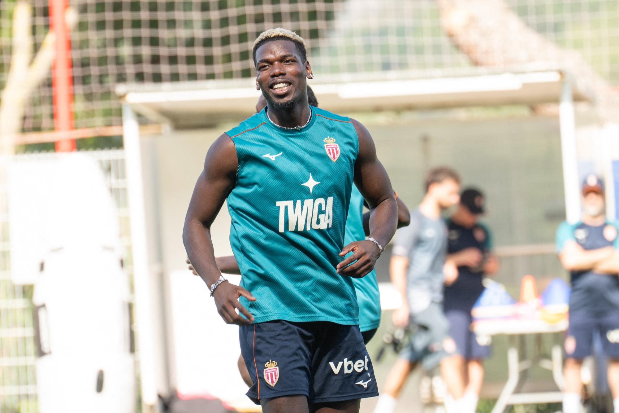 Paul Pogba a joué une mi-temps avec l'AS Monaco en match amical contre Saint-Priest