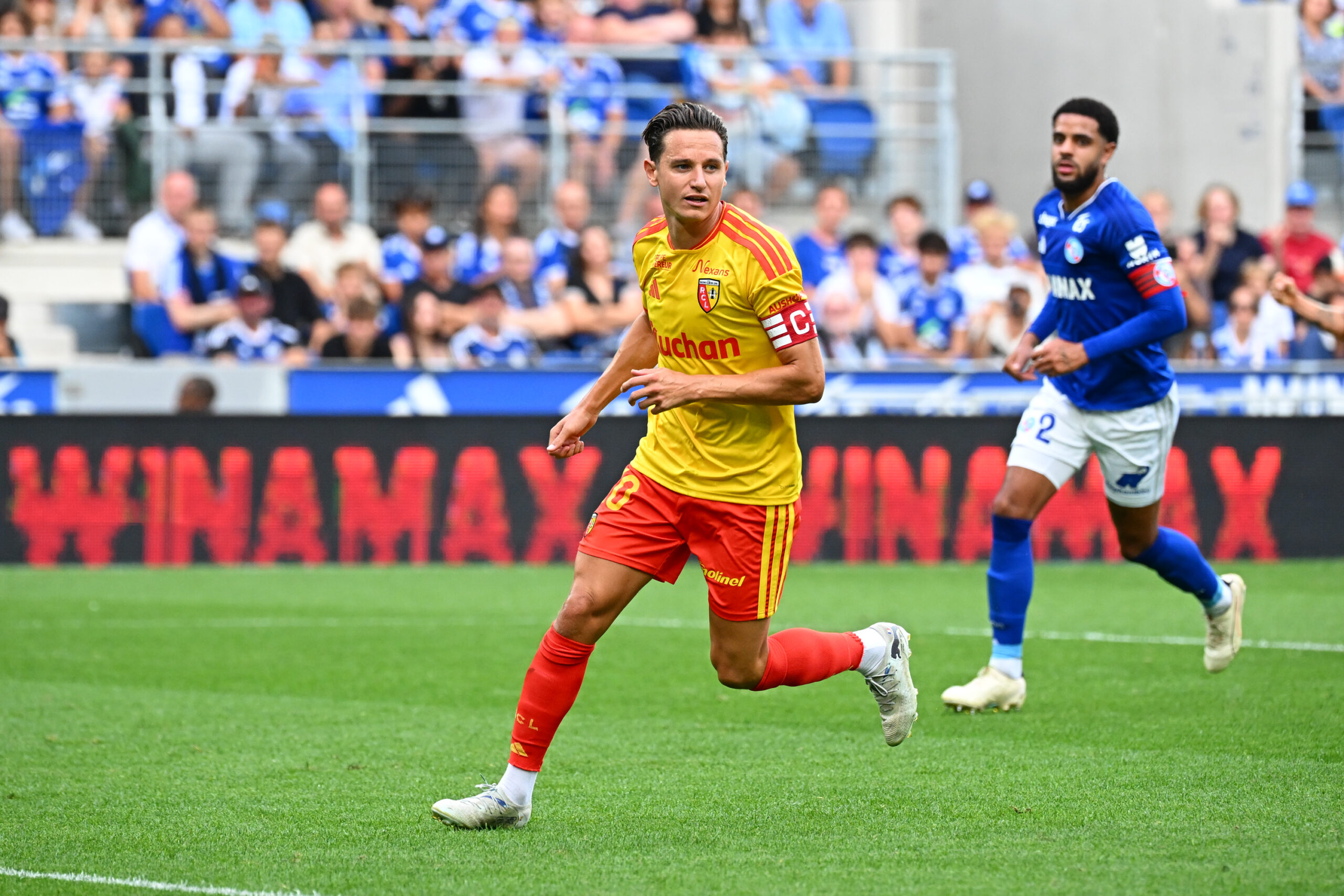 Le capitaine du RC Lens Florian Thauvin inscrit son centième but en Ligue 1 contre Strasbourg