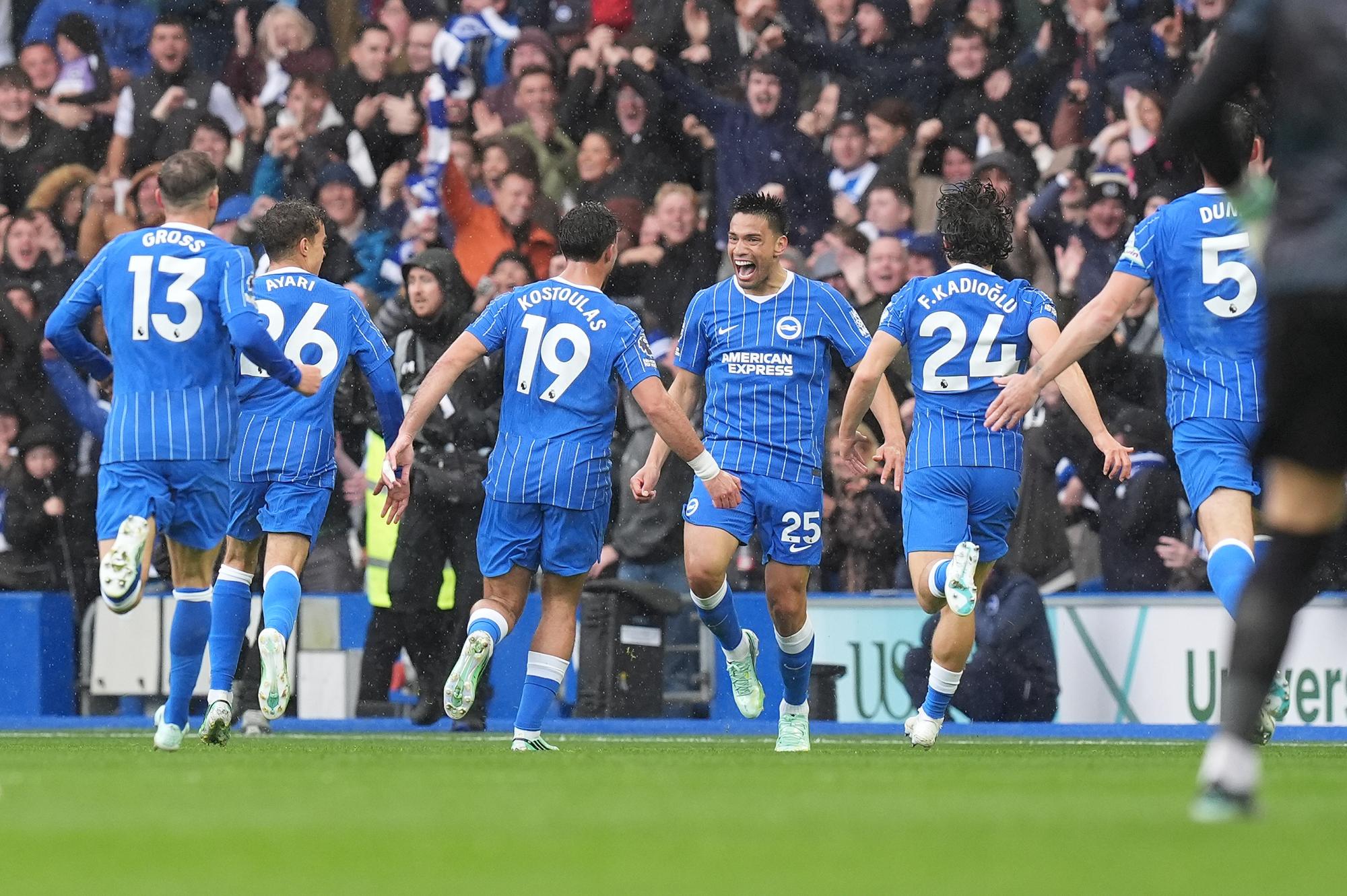 Premier League : avec Brighton, Diego Gomez inscrit l'un des buts de la saison contre Crystal Palace