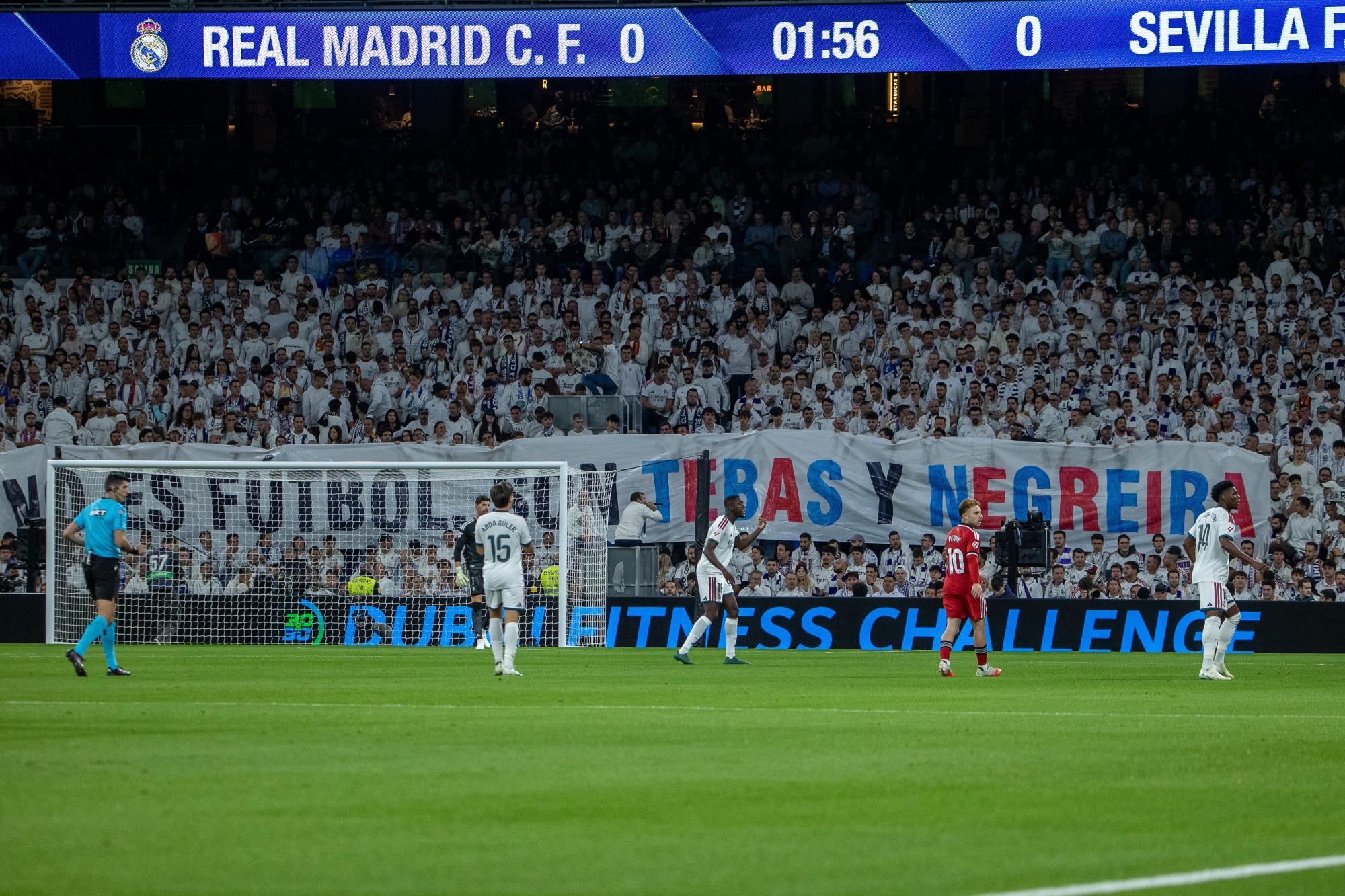 La Liga : la banderole des supporters du Real Madrid à l'encontre de Javier Tebas fait réagir le président de la Liga