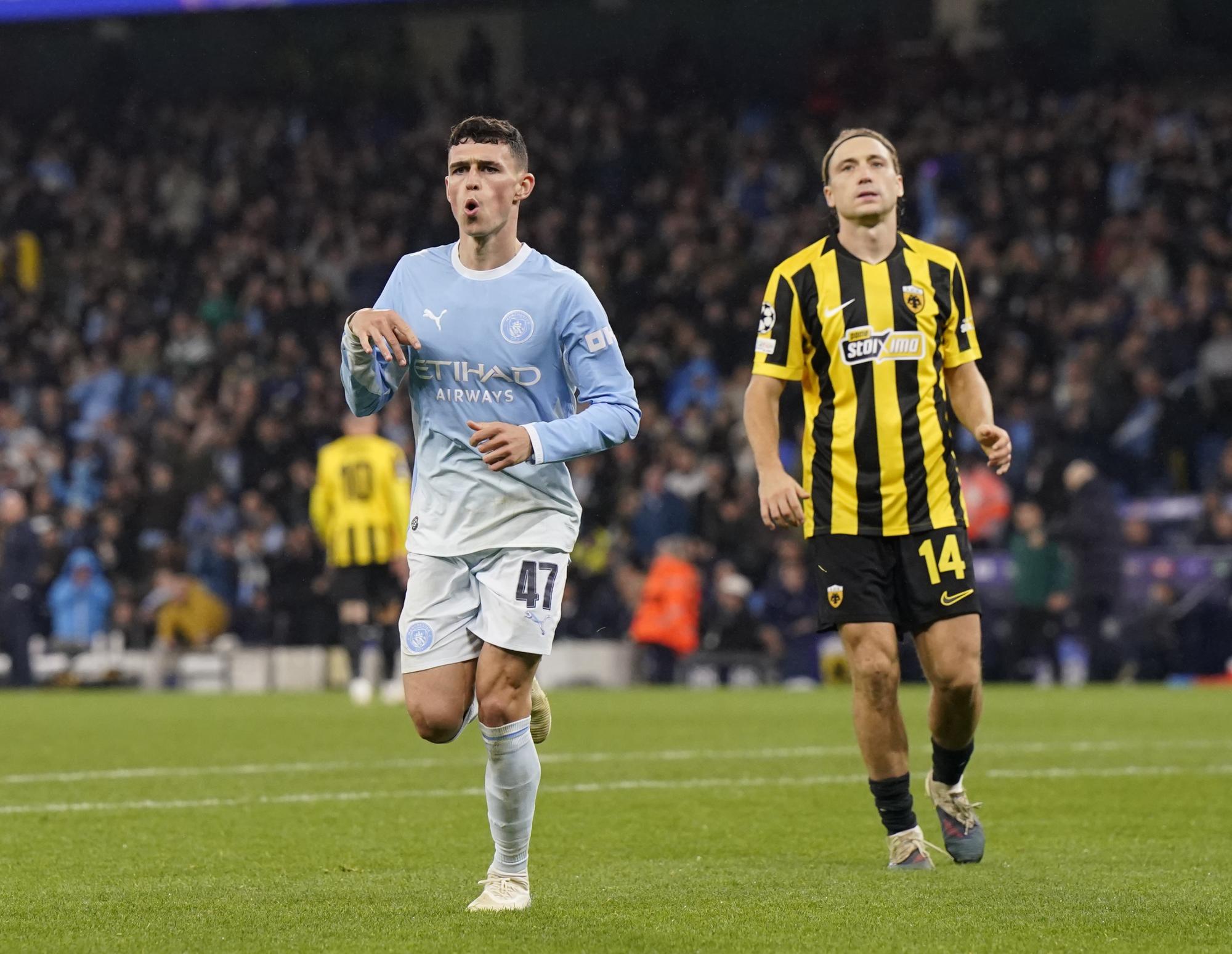 Ligue des champions - Manchester City et Foden croquent l'AEK Athènes