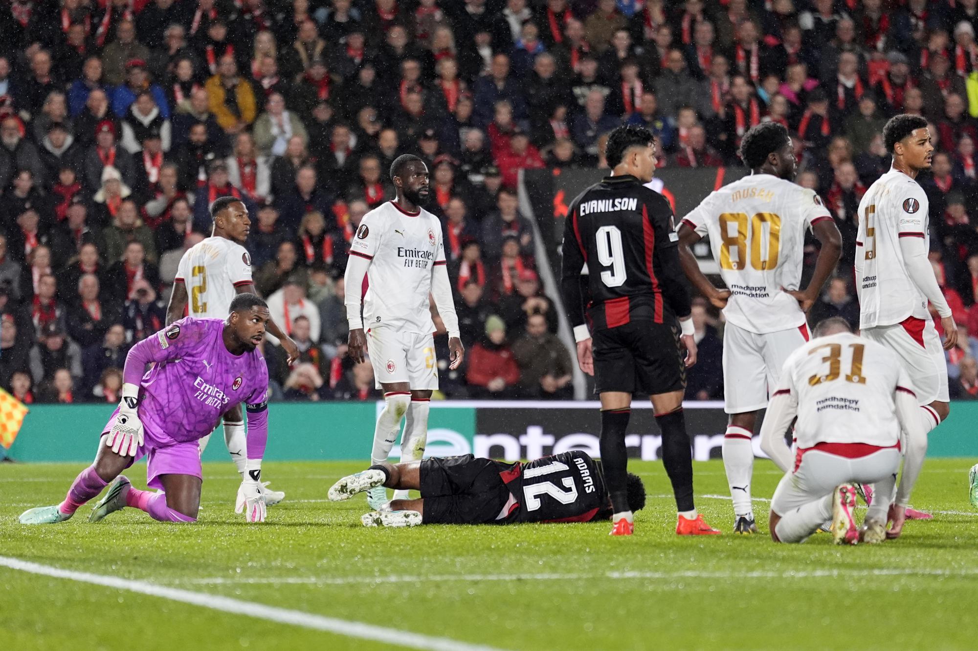 Ligue Europa - Mike Maignan voit rouge et plombe Milan, Jean-Philippe Mateta buteur avec Palace et la promenade de santé de la Real Sociedad