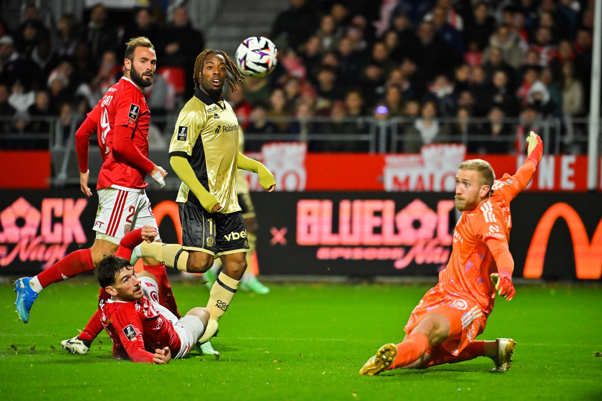 Ligue 1 : Nice débloque son compteur à l'extérieur contre Brest et monte à la huitième place