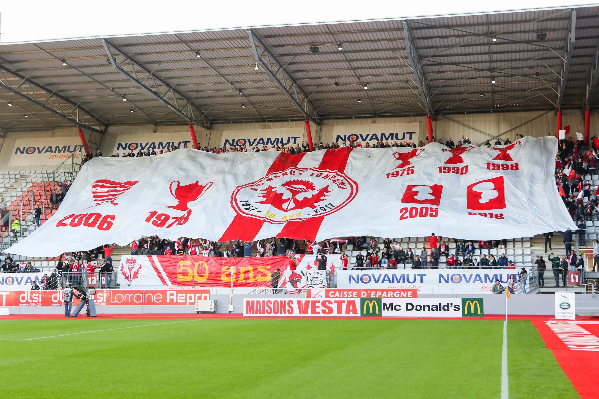 Ligue 2 : Seulement 30 supporters de Nancy autorisés dans le parcage du stade Bauer lundi